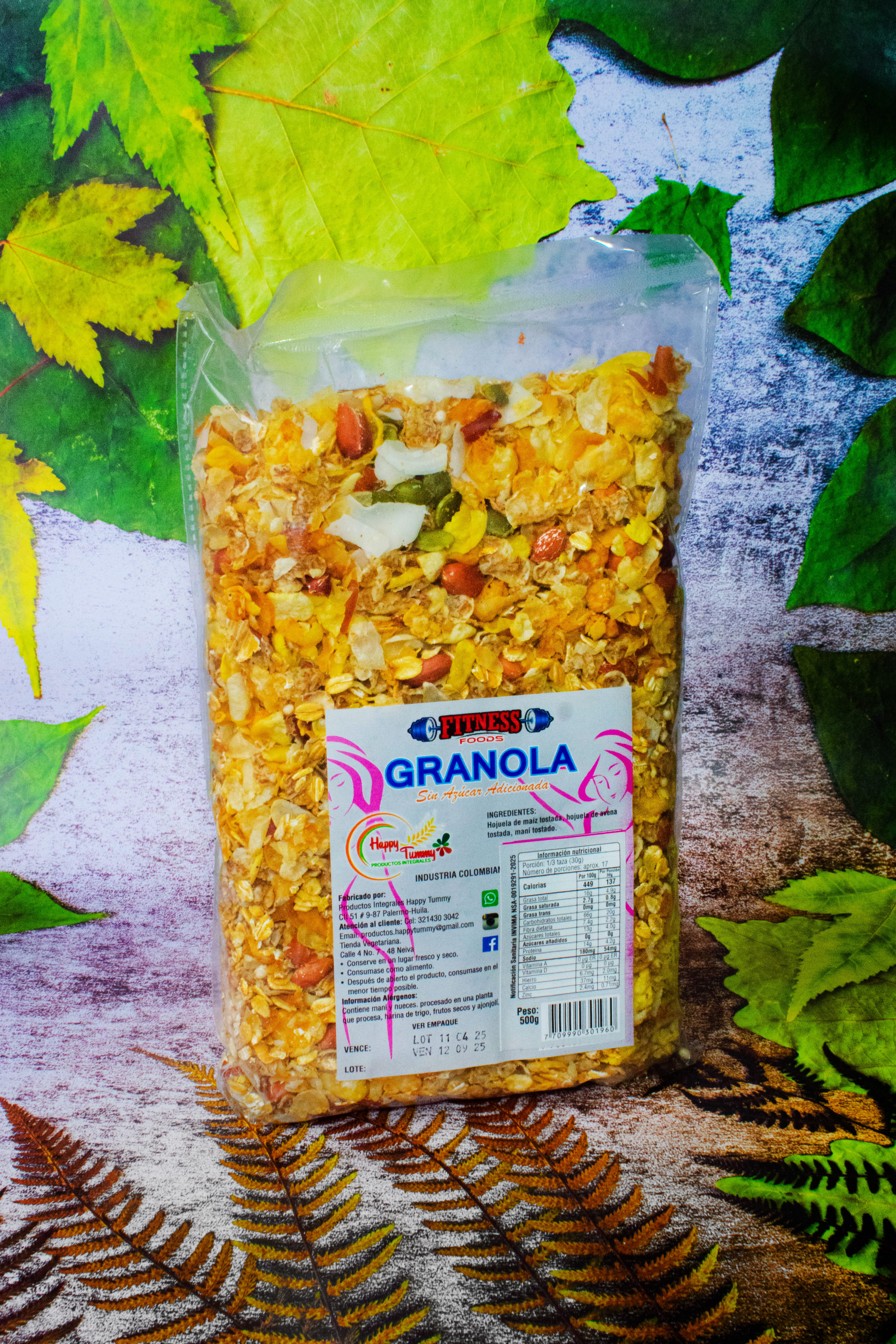 Granola sin dulce